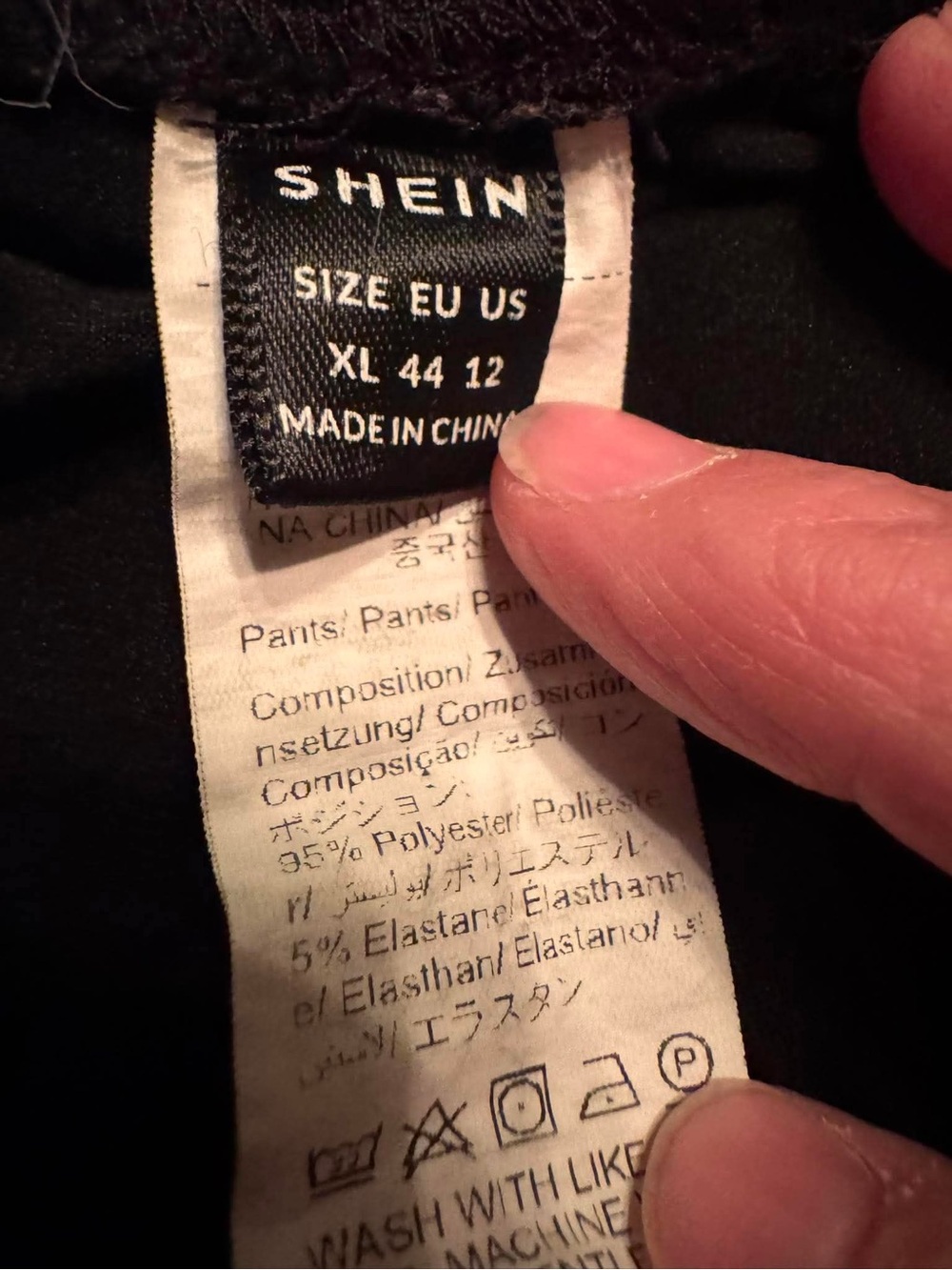 SHEIN Black Stretch Flare Pants XL - Picture 4 of 6